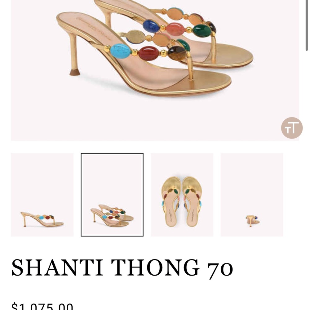 Gianvito Rossi Gold Heels Elegant Design